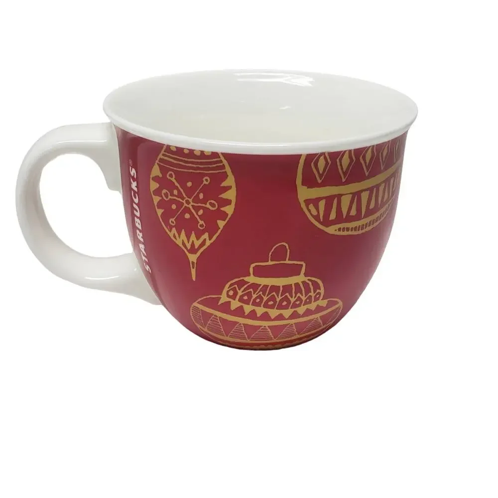 Starbucks Red Christmas Holiday Ornament 2015 14 fl. oz. Collectible Coffee Mug